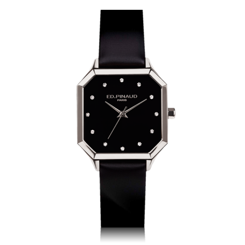 Night Watch-Steel Case, 12 diamonds